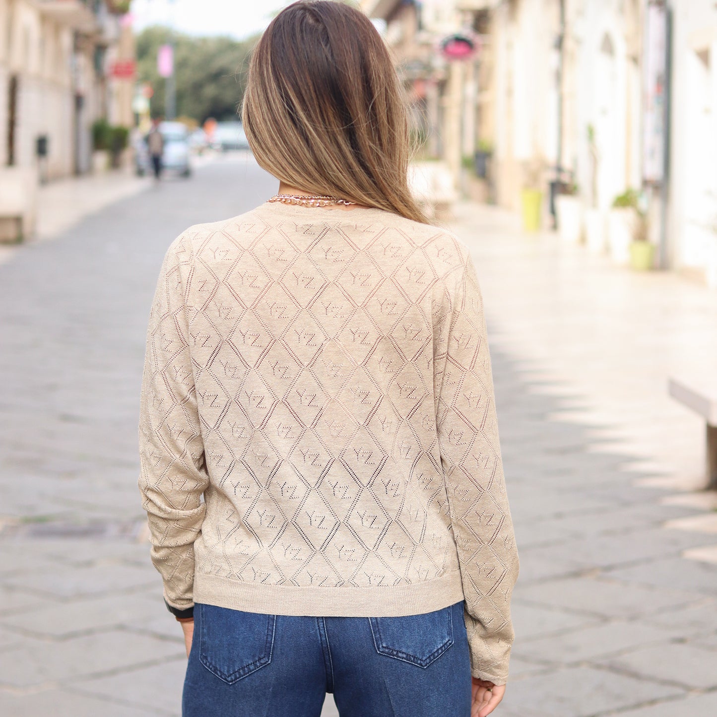 pullover logato Yes Zee ORO