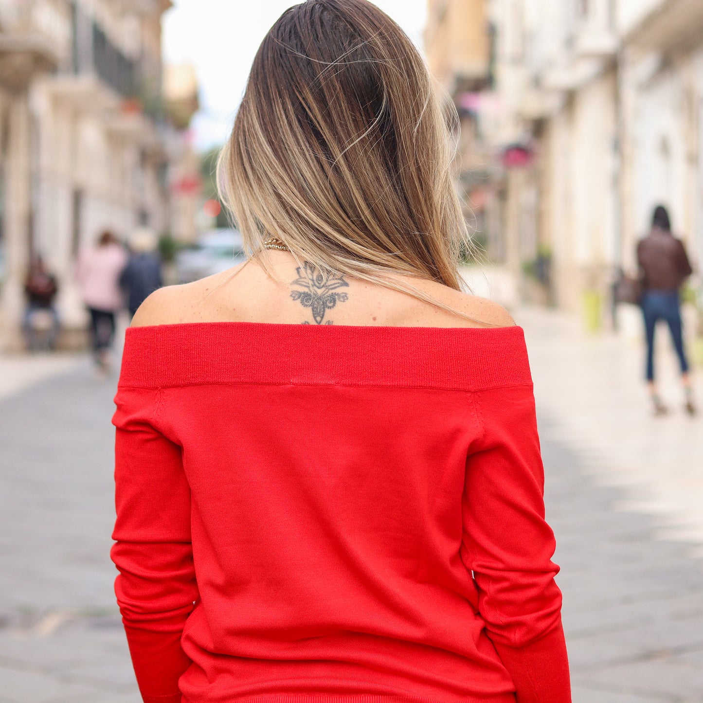 pullover con lurex Gaudì ROSSO