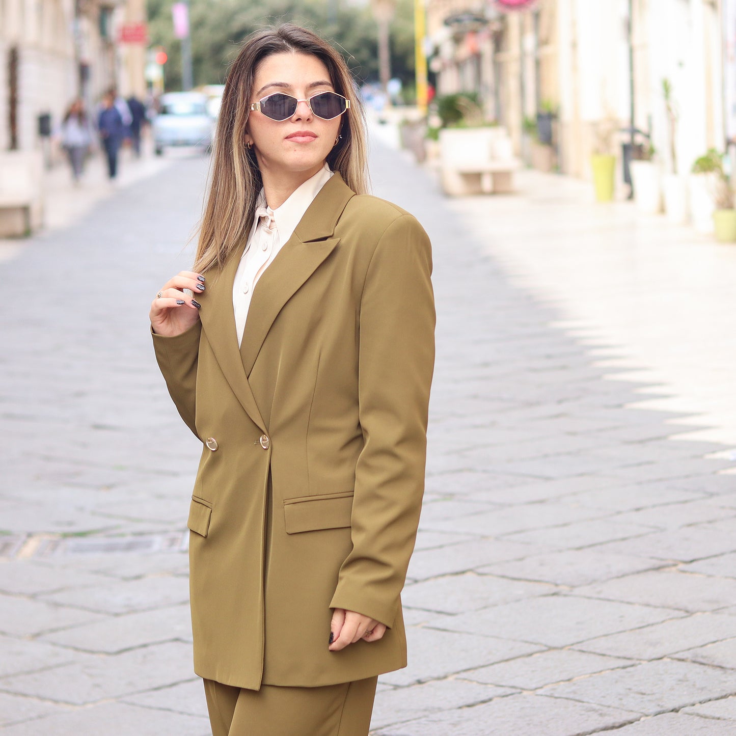 blazer da donna in twill Gaudì