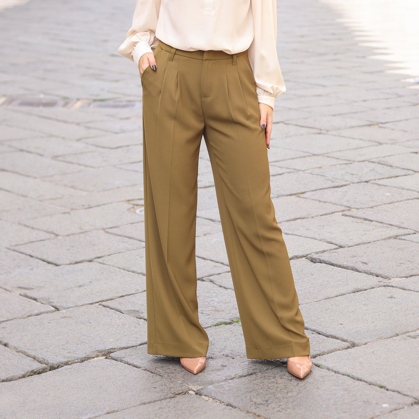pantalone da donna in twill Gaudì
