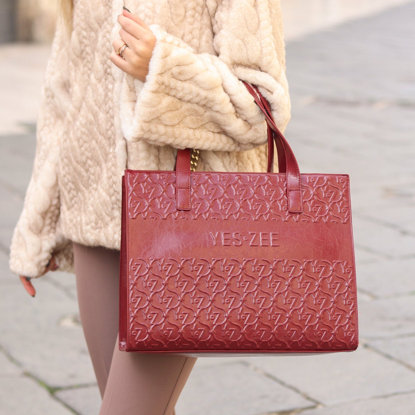 shopping bag Yes Zee bordeaux