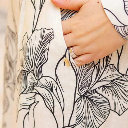 pantaloni con stampa floreale Gaudì