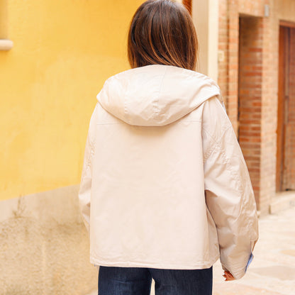 parka oversize beige