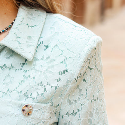 Blazer in pizzo macramè Gaudì