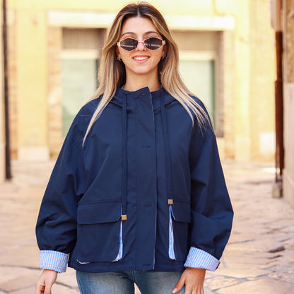parka  oversize blu