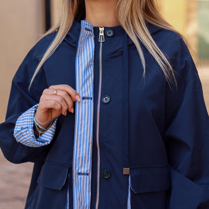 parka  oversize blu