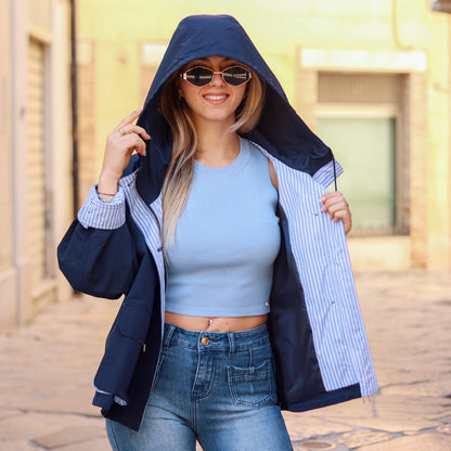 parka  oversize blu