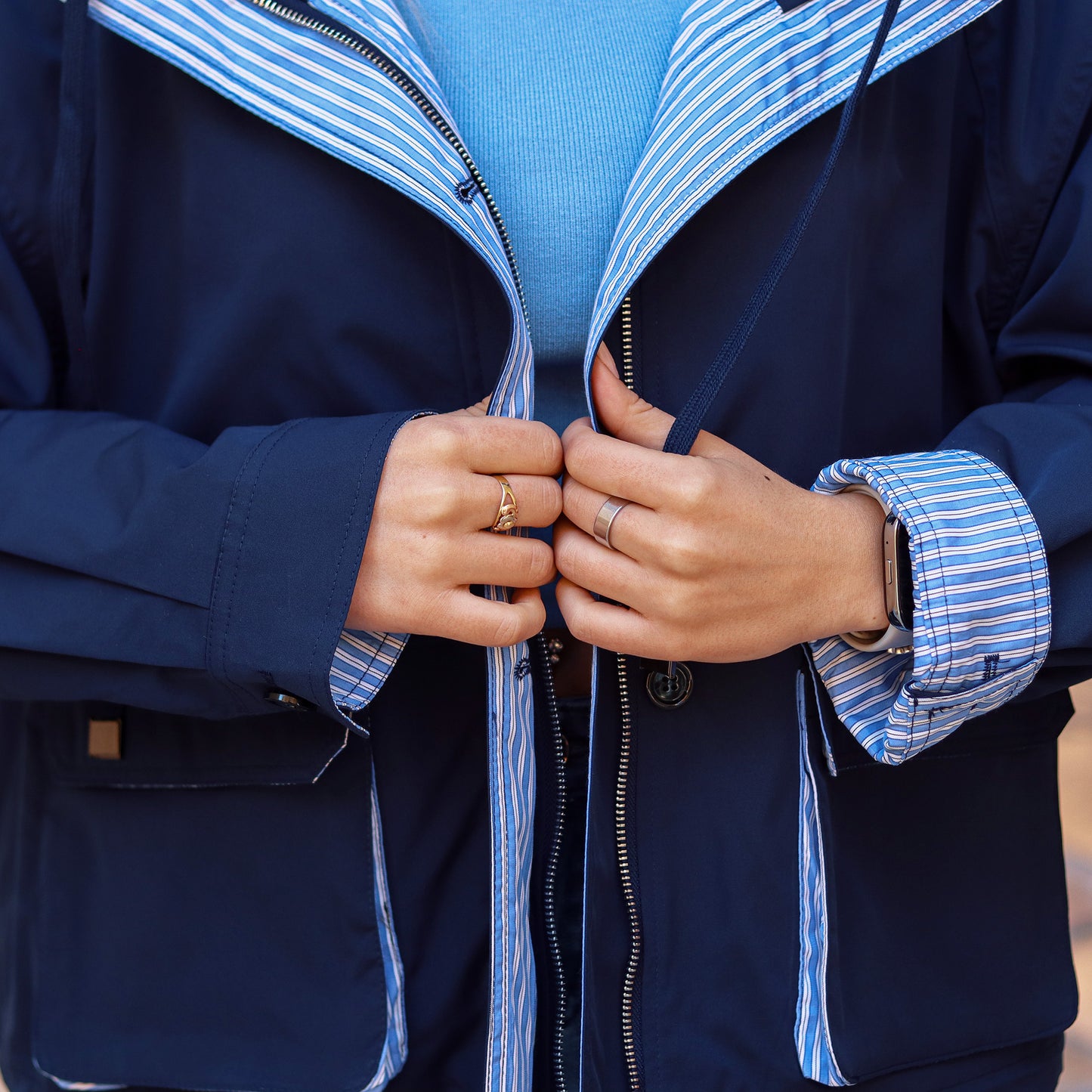 parka  oversize blu
