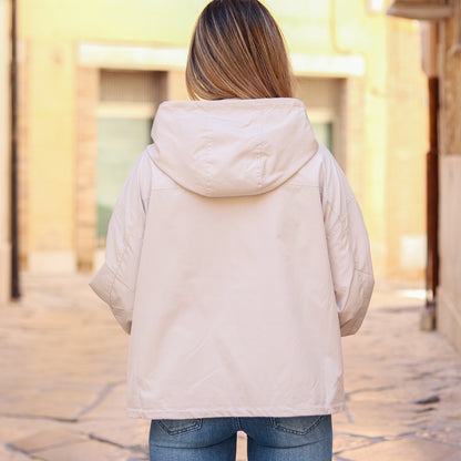 parka oversize beige