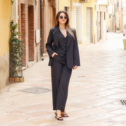 tailleur gessato 3 pezzi