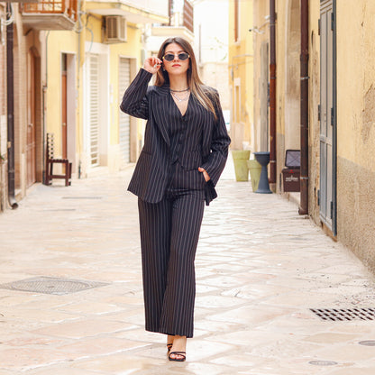 tailleur gessato 3 pezzi