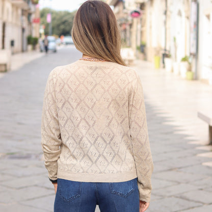 pullover logato Yes Zee ORO