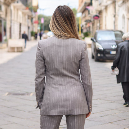 blazer gessato Yes Zee