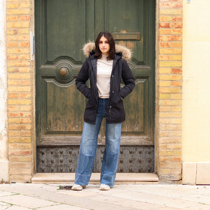 Parka Simil Woorlich Special Price Pelliccia GRANDE nero