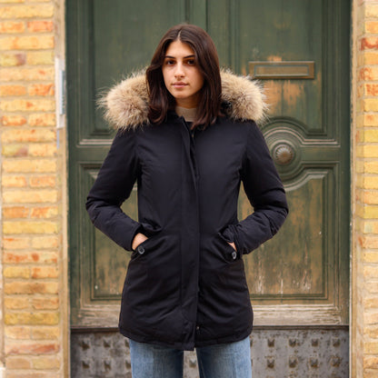 Parka Simil Woorlich Special Price Pelliccia GRANDE nero
