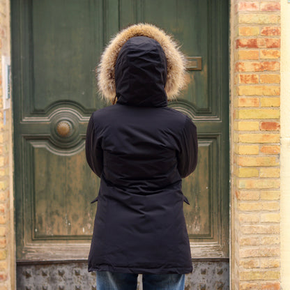 Parka Simil Woorlich Special Price Pelliccia GRANDE nero