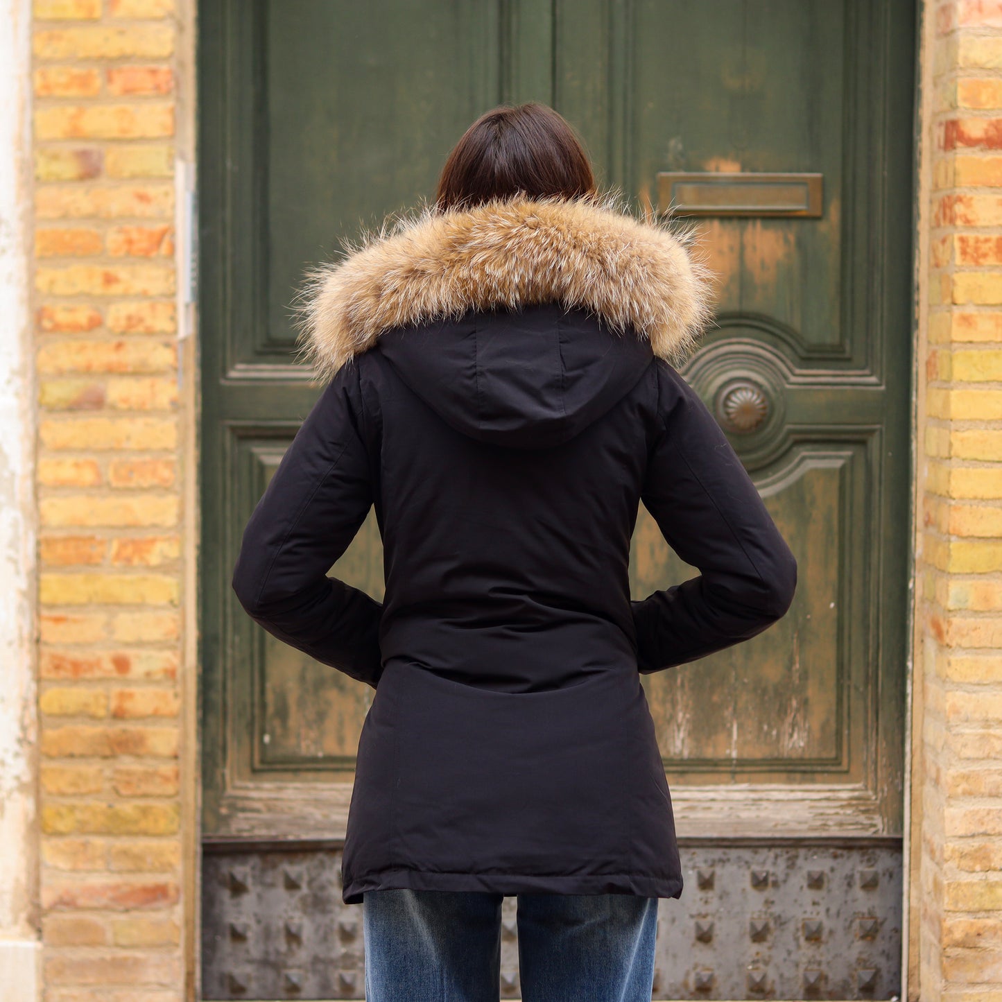Parka Simil Woorlich Special Price Pelliccia GRANDE nero