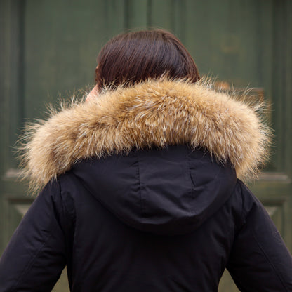 Parka Simil Woorlich Special Price Pelliccia GRANDE nero