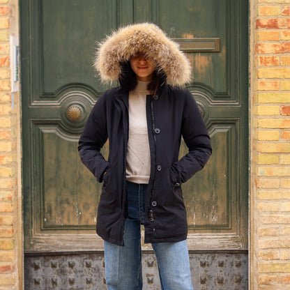 Parka Simil Woorlich Special Price Pelliccia GRANDE nero