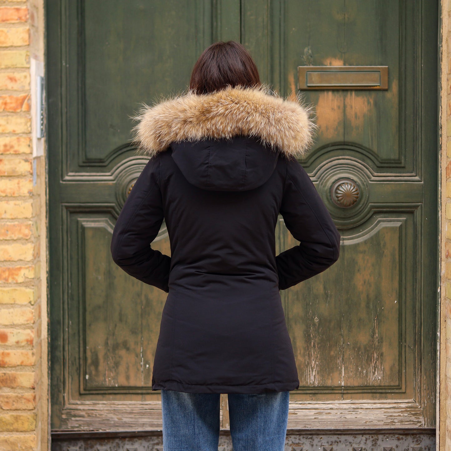 Parka Simil Woorlich Special Price Pelliccia GRANDE nero
