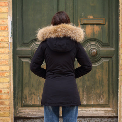 Parka Simil Woorlich Special Price Pelliccia GRANDE nero