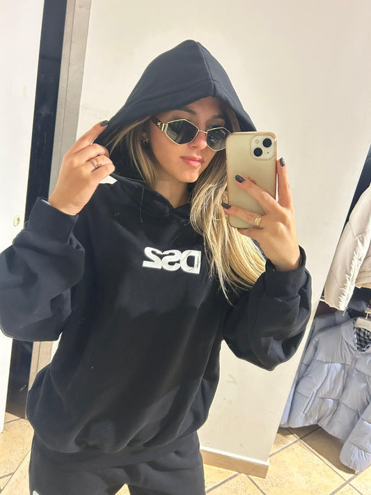 felpa Ds2 nera