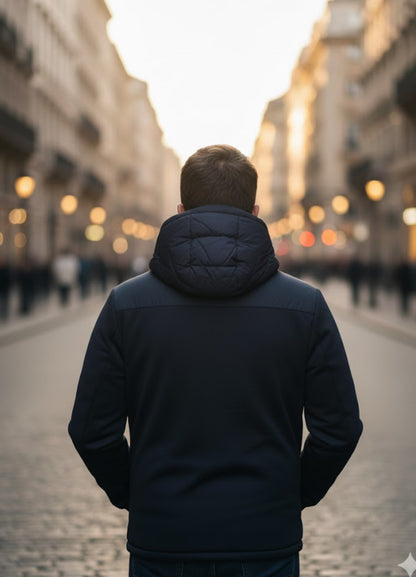 piumino doppio tessuto Gaudì BLU