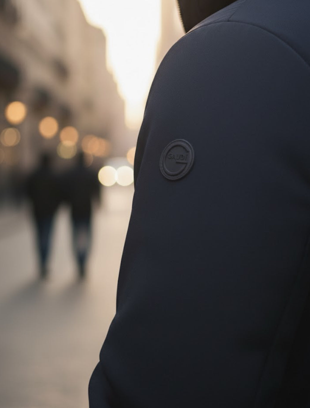 piumino doppio tessuto Gaudì BLU