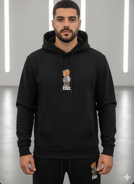 felpa DS2 con cappuccio nero