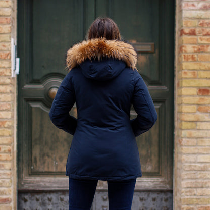 Parka Simil Woorlich Special Price Pelliccia GRANDE BLU